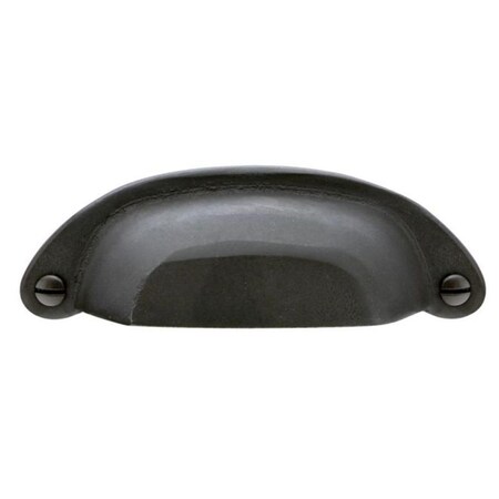 Patioplus 4 in. Bronze Ranch Bin Pull, Flat Black PA1632773